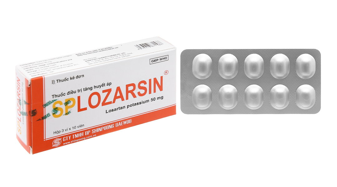 Splozarsin 50mg trị tăng huyết áp