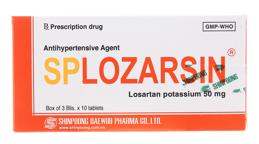 Splozarsin 50mg trị tăng huyết áp