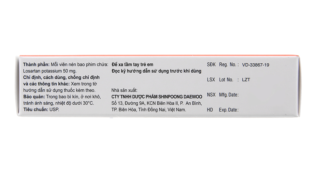 Splozarsin 50mg trị tăng huyết áp