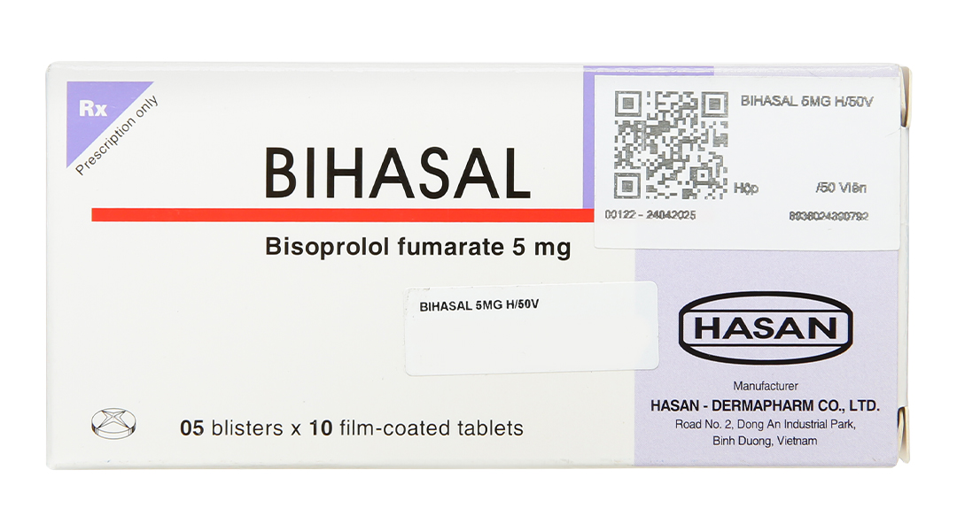 Bihasal 5 trị tăng huyết áp, đau thắt ngực