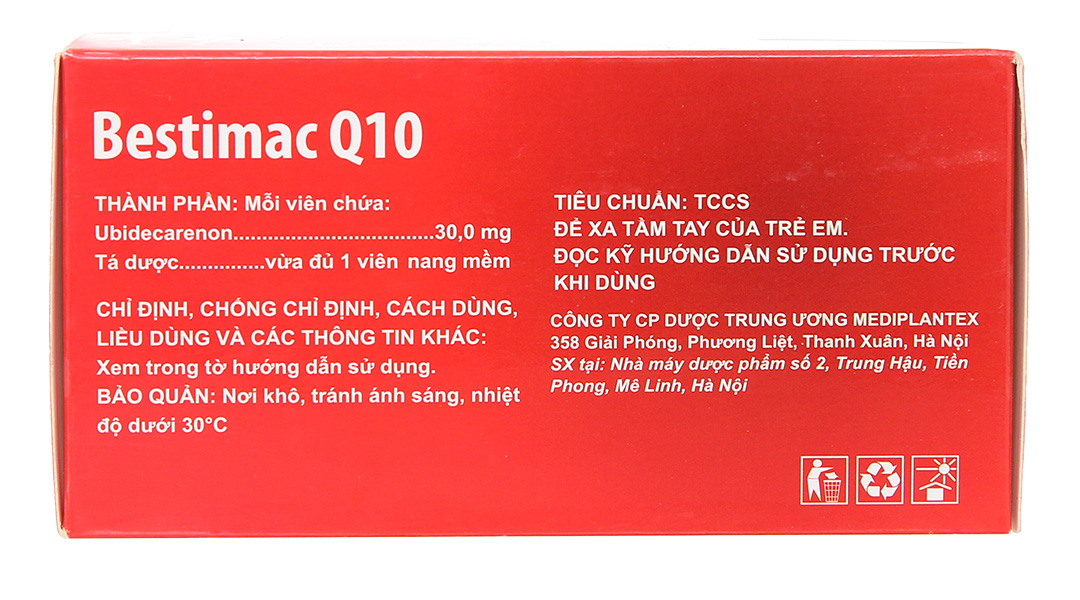 Bestimac Q10 30mg hỗ trợ điều trị tăng Cholesterol