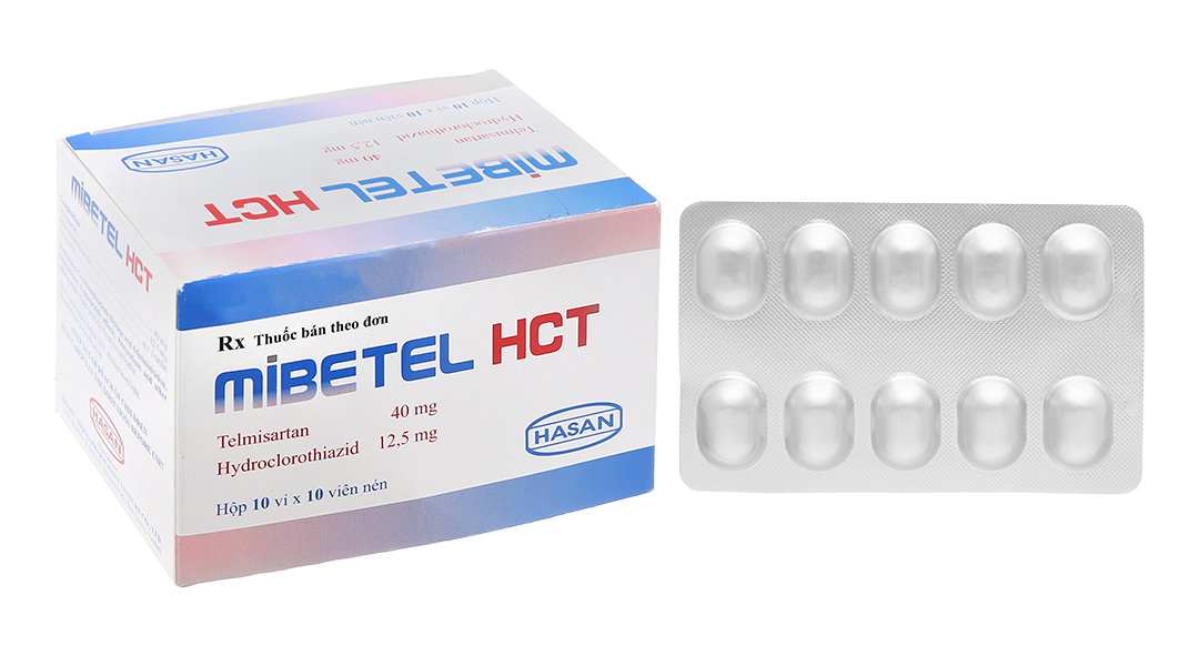 Mibetel HCT 40mg/12.5mg trị tăng huyết áp