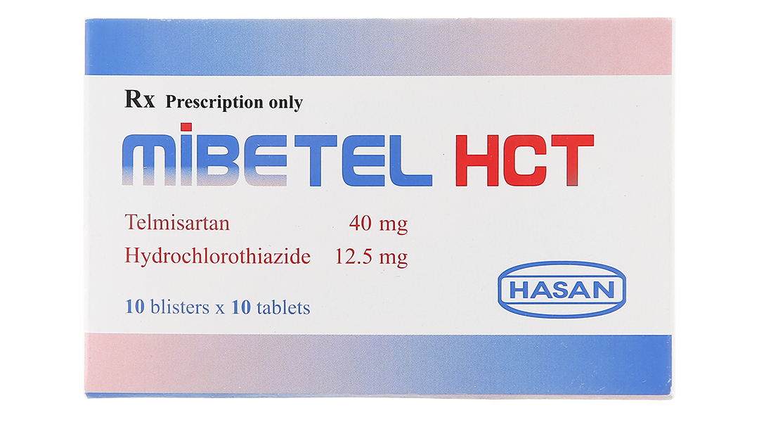 Mibetel HCT 40mg/12.5mg trị tăng huyết áp