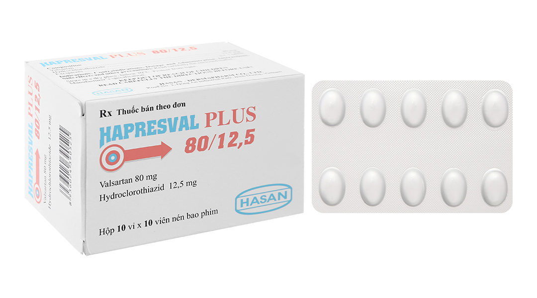 Hapresval Plus 80/12.5 trị tăng huyết áp