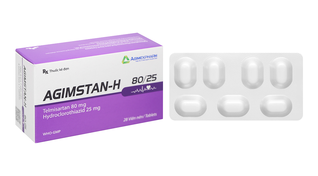 Agimstan-H 80/25 Agimexpharm trị tăng huyết áp vô căn