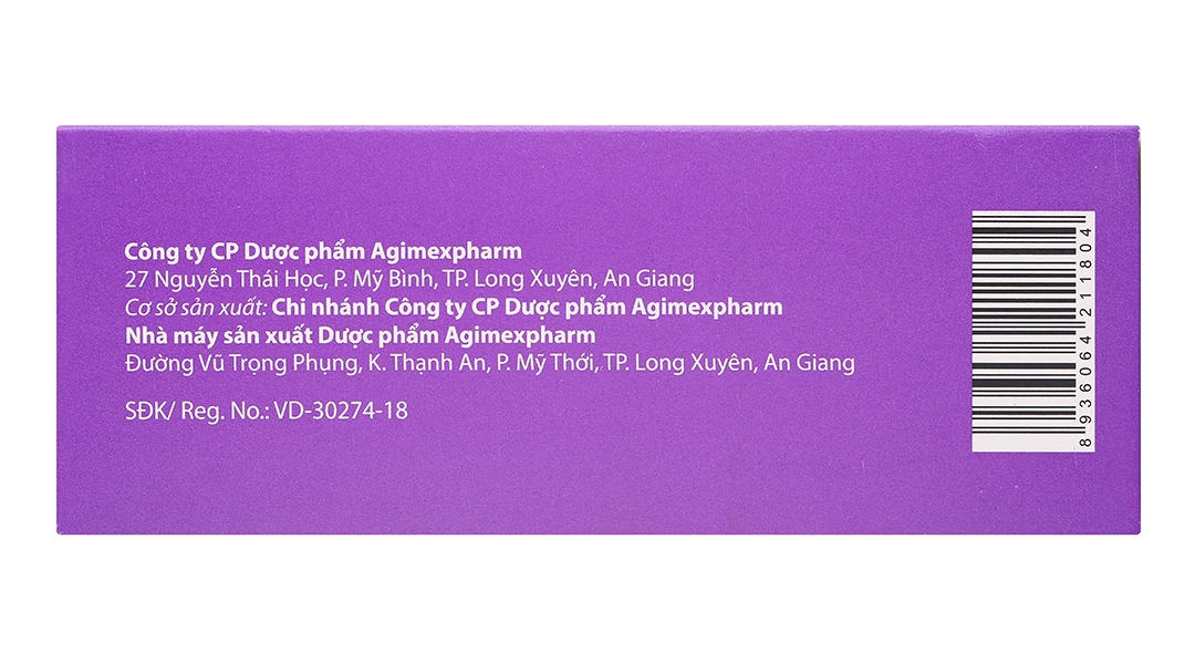 Agimstan-H 80/25 Agimexpharm trị tăng huyết áp vô căn