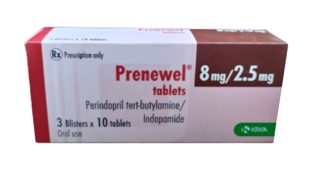Prenewel 8mg/2.5mg KRKA điều trị tăng huyết áp