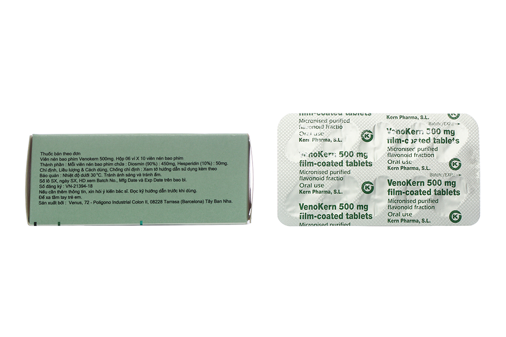 VenoKern 500mg trị trĩ, suy giãn tĩnh mạch