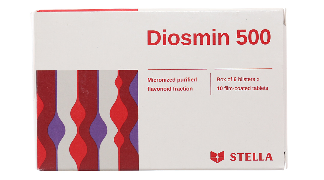 Diosmin 500 trị trĩ, suy giãn tĩnh mạch