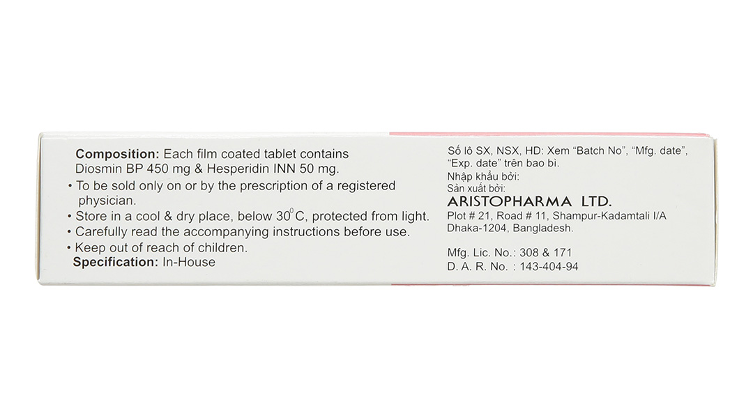 Hemoral Tablet trị trĩ, suy giãn tĩnh mạch