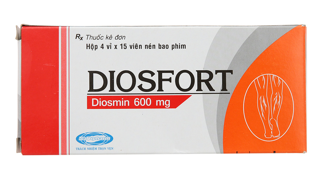 Diosfort 600mg trị trĩ, suy giãn tĩnh mạch