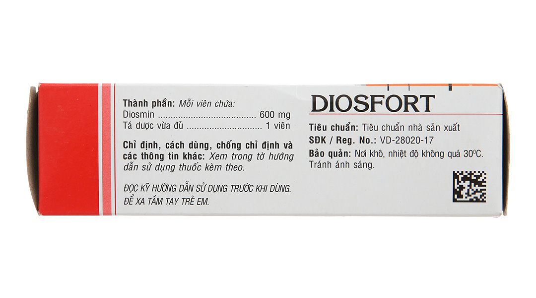 Diosfort 600mg trị trĩ, suy giãn tĩnh mạch