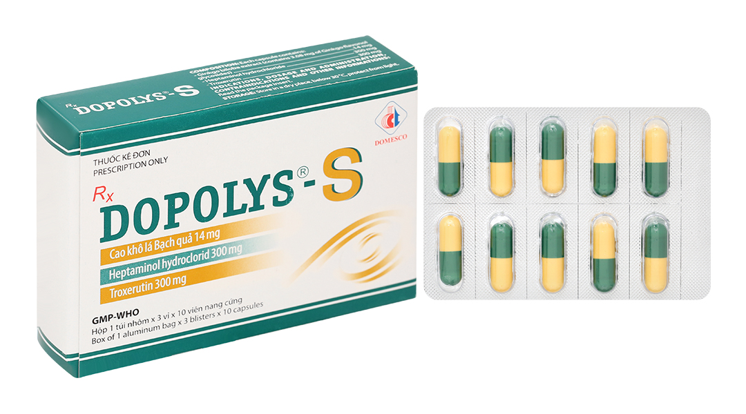 Dopolys-S trị triệu chứng liên quan suy tĩnh mạch, trĩ cấp