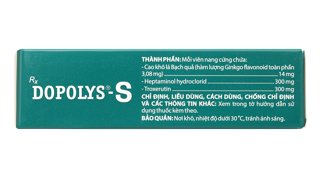 Dopolys-S trị triệu chứng liên quan suy tĩnh mạch, trĩ cấp