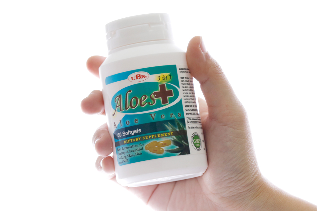 UBB Aloes+ 3 in 1 trợ làm đẹp da, giảm rụng tóc