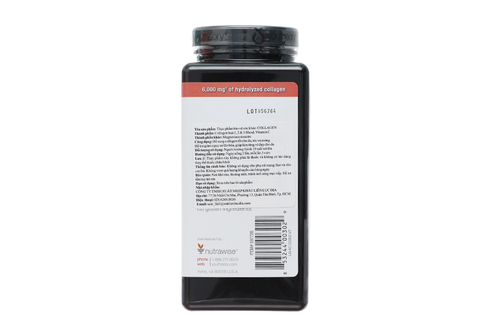 Collagen Youtheory chai 390 viên