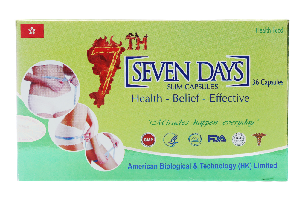 Viên Uống Giảm Cân Seven Days Hộp 36v - 03/2026 | nhathuocankhang.com