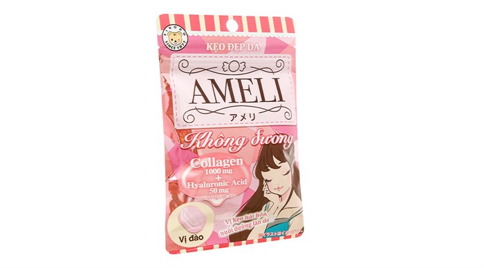 Kẹo đẹp da Ameli Collagen không đường
