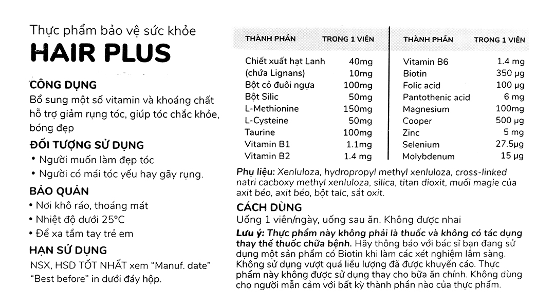 Doppelherz Aktiv Hair Plus Hộp 30v