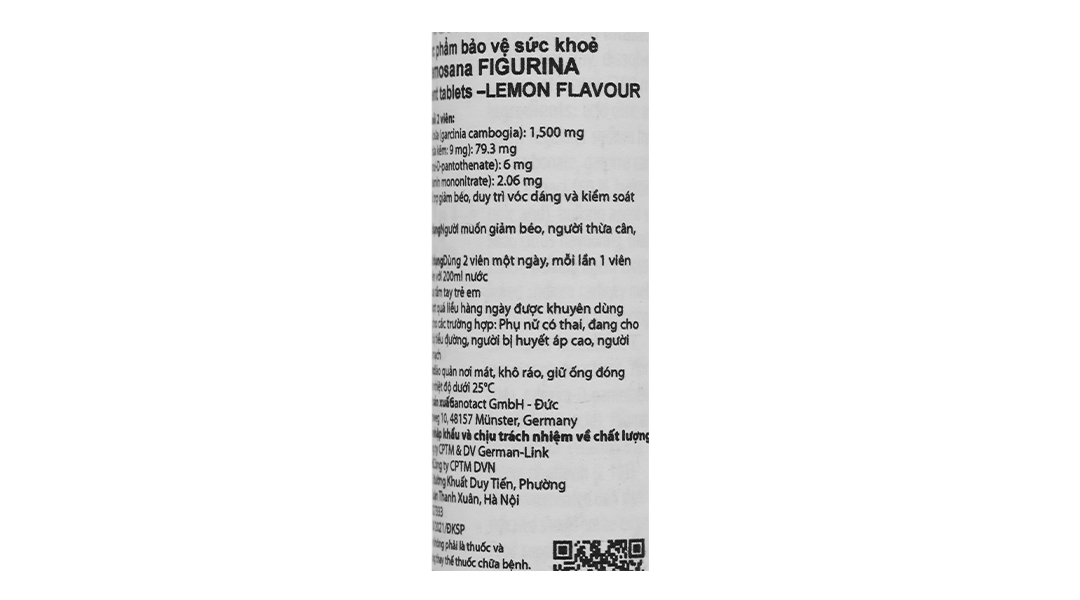 Viên Sủi Demosana Figurina Vị Chanh T/20V