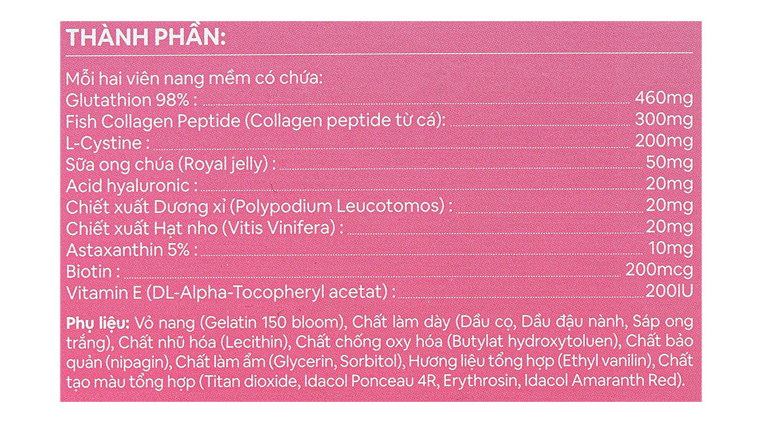 Viên uống Chống Lão Hóa Jcvi Glutathion Jv