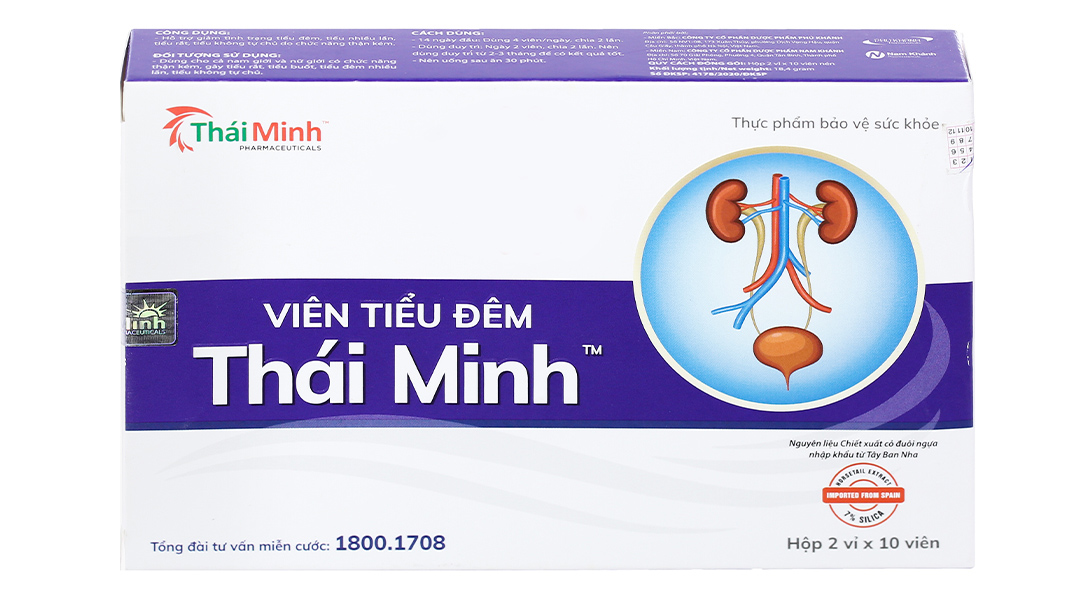 Viên tiểu đêm Thái Minh hỗ trợ giảm tiểu đêm