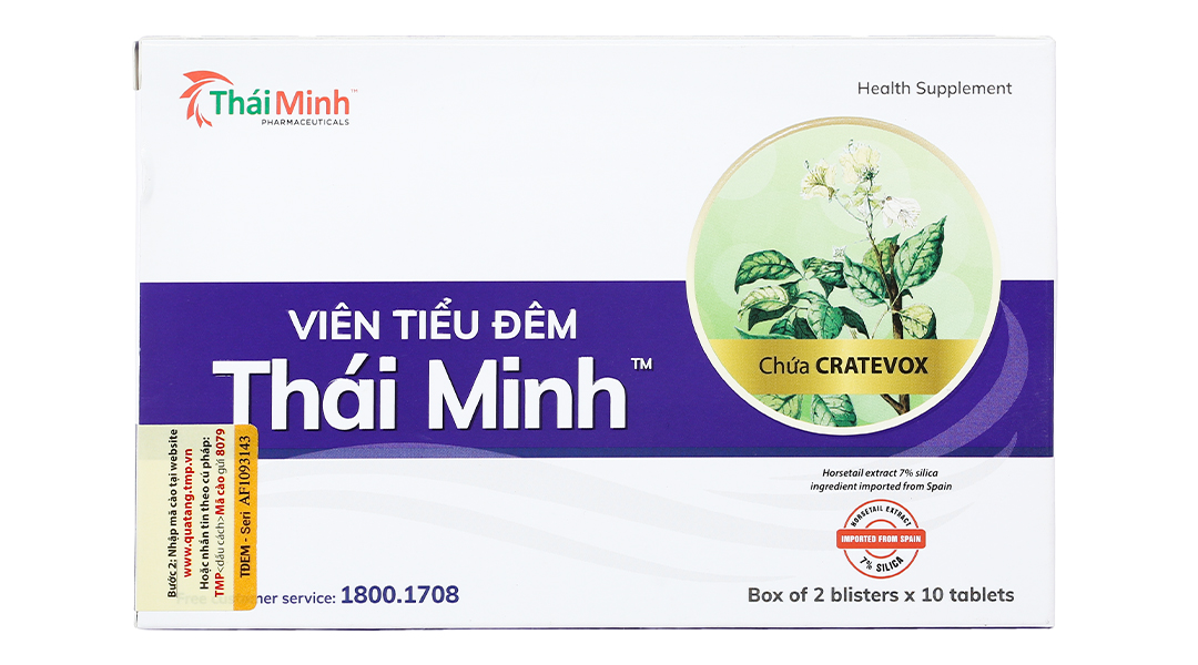 Viên tiểu đêm Thái Minh hỗ trợ giảm tiểu đêm