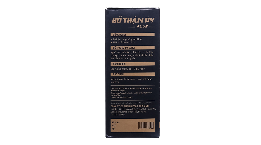 Bổ Thận Pv lọ 50 viên