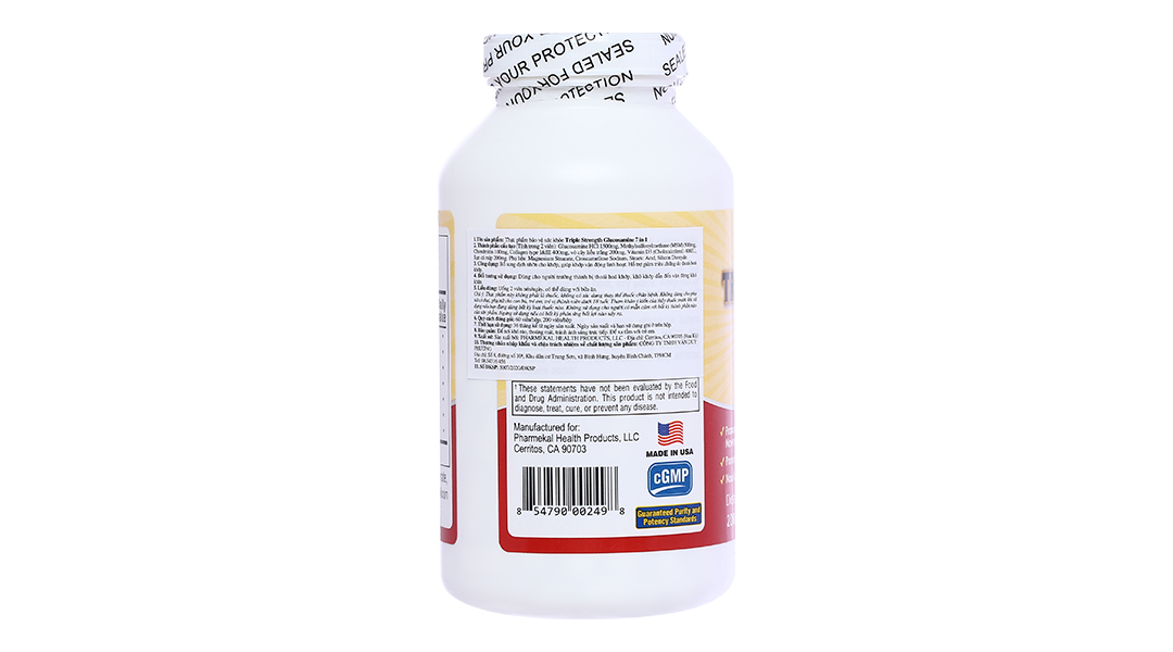 Triple Strength Glucosamin Pharmekal hộp 200v