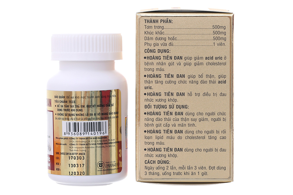Hoàng Tiên Đan hỗ trợ giảm gout, giảm mỡ máu