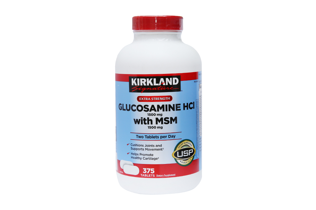 Kirkland Signature Glucosamine Hcl 1500Mg With Msm 1500Mg Ch/375V