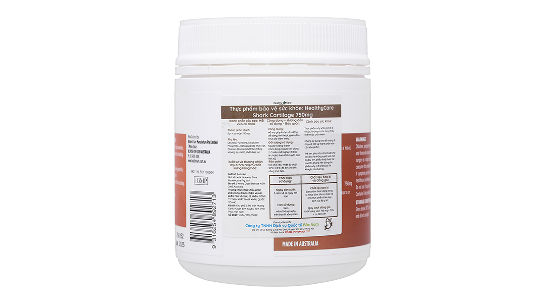 Healthy Care Shark Cartilage 750Mg