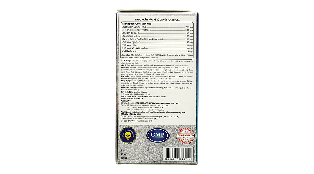 Thực phẩm bảo vệ sức khỏe Icare Flex