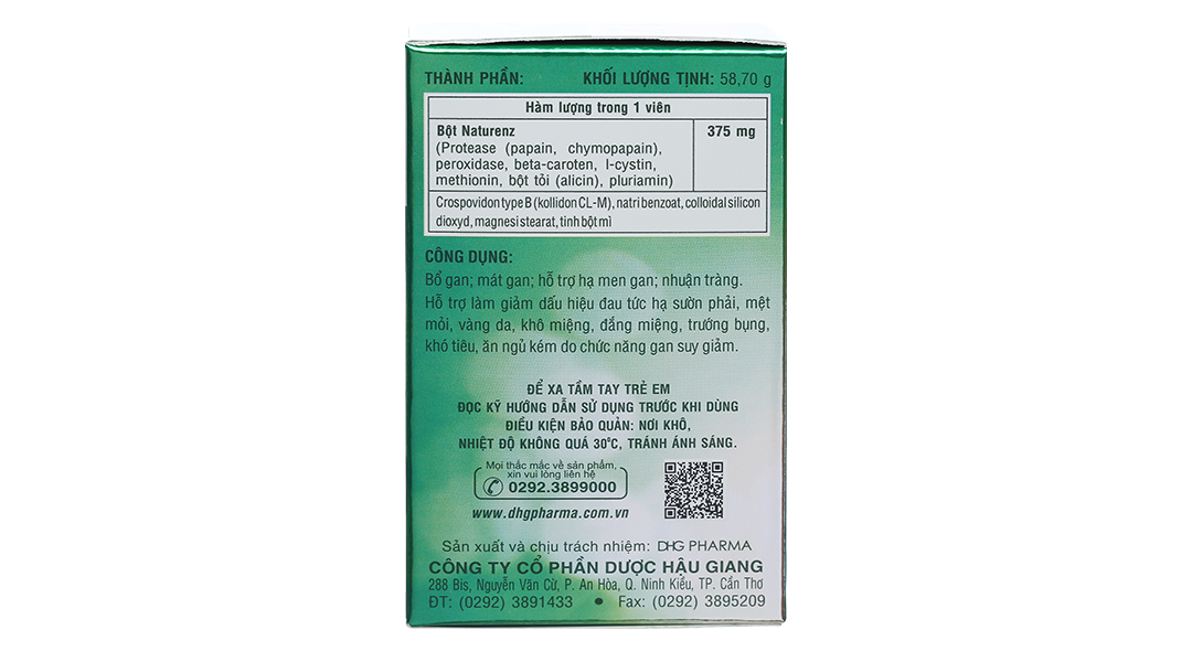 Thực phẩm bảo vệ sức khỏe Giải độc gan NaturenZ