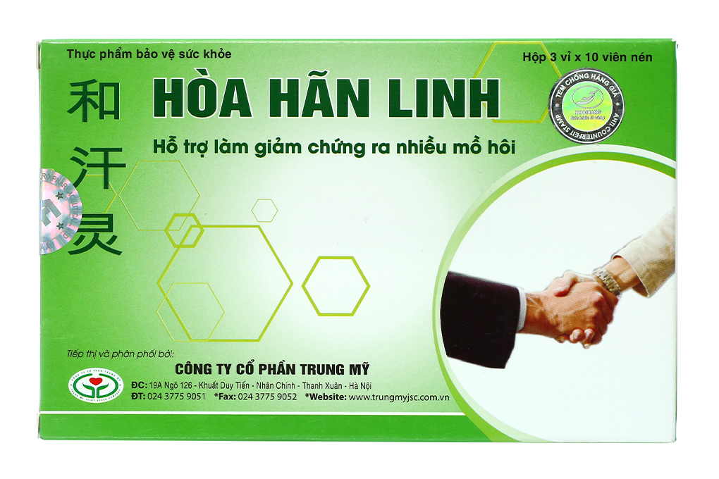 Hoà Hãn Linh hỗ trợ làm giảm chứng ra mồ hôi