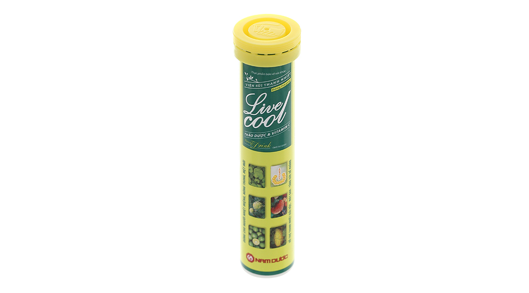 Viên Sủi Thanh Nhiệt Livecool Hương Dưa Gang Tuýp 16v