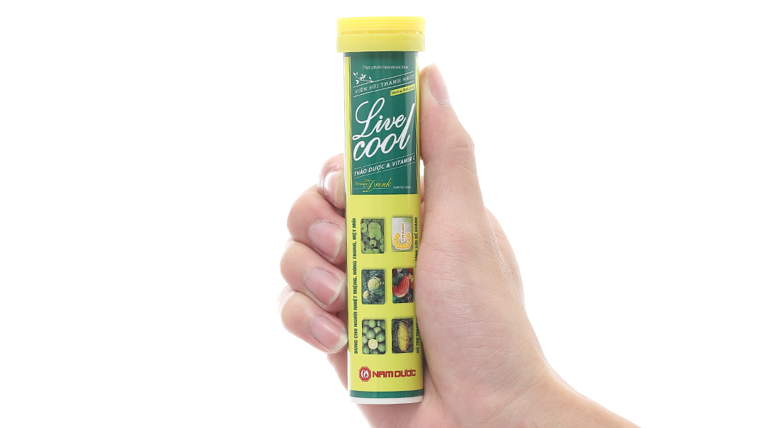 Viên Sủi Thanh Nhiệt Livecool Hương Dưa Gang Tuýp 16v