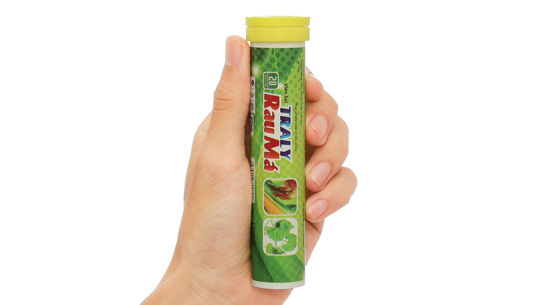 Viên Sủi Rau Má Traly tuýp 20 viên - 02/2026 | nhathuocankhang.com