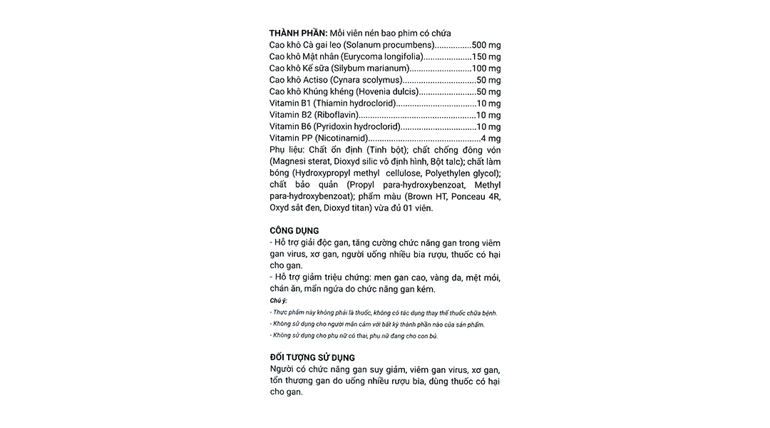 Giải Độc Gan Tuệ Linh Plus