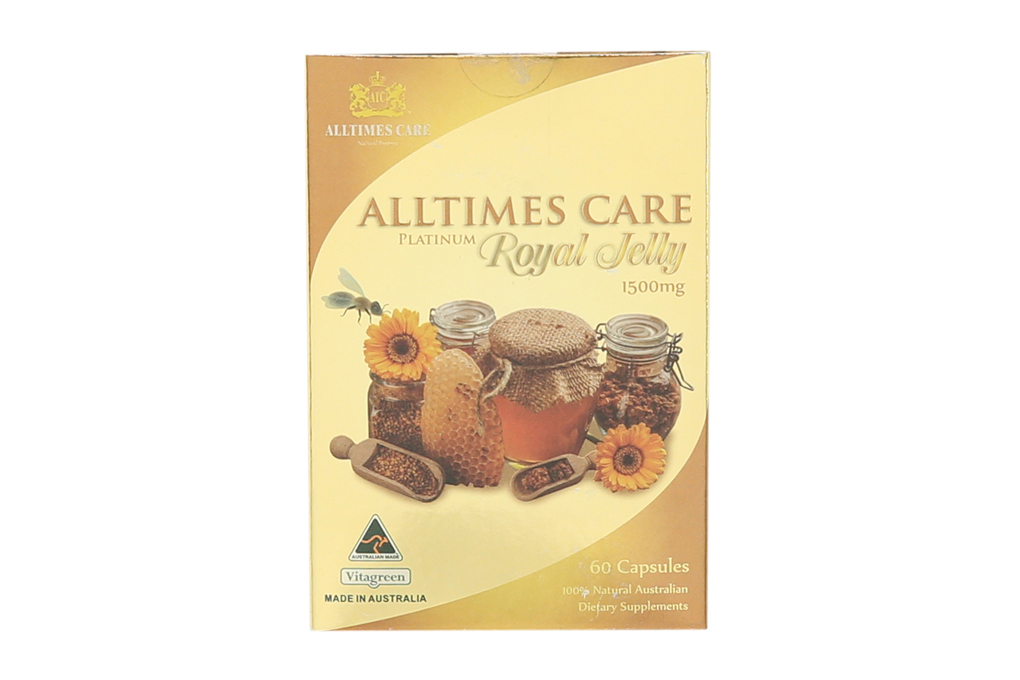 Alltimes Care Platinum Royal Jelly 1500mg hỗ trợ làm đẹp da