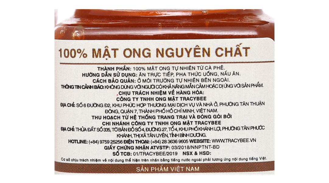 Mật Ong Hoa Café Tracybee