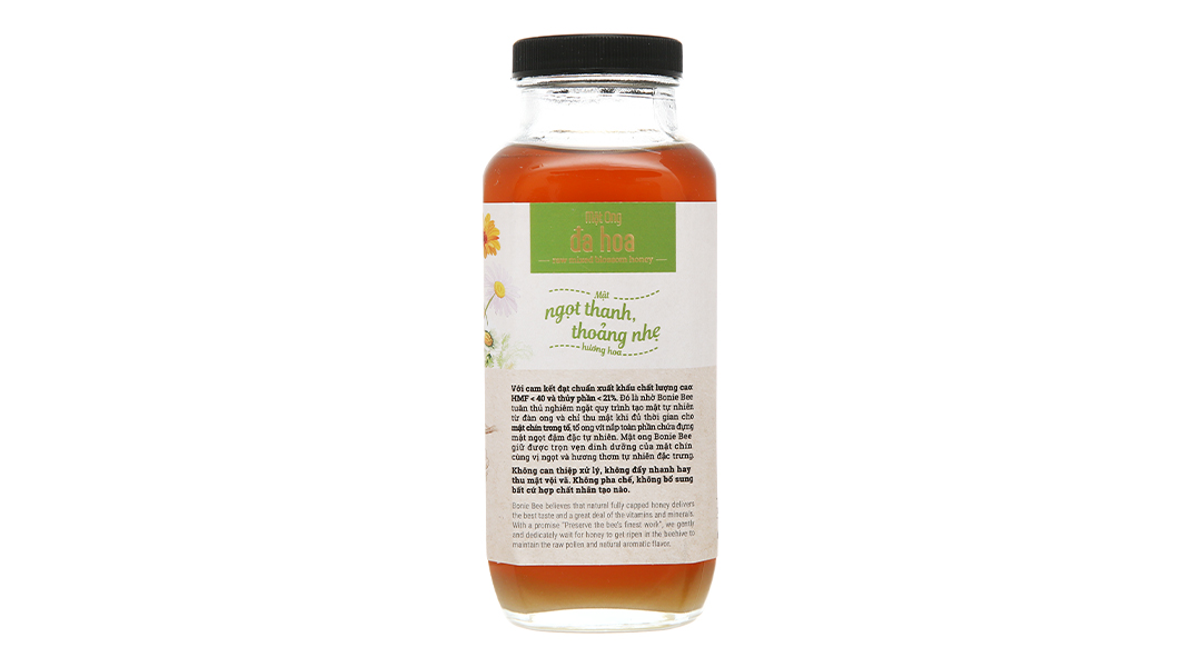 Mật ong hoa Đa hoa Bonie Bee chai 630g