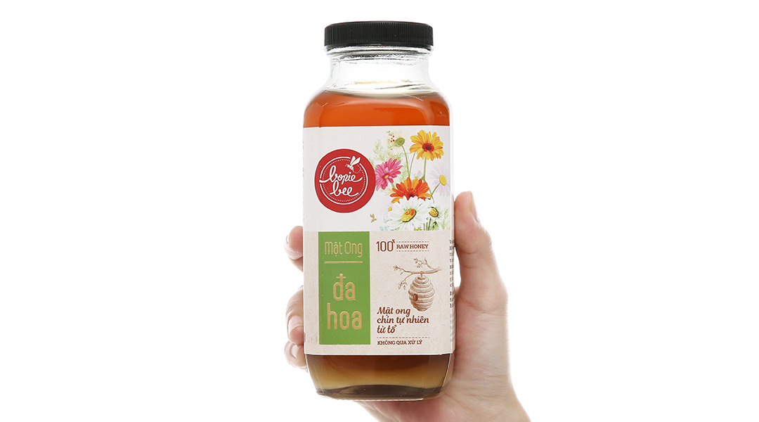 Mật ong hoa Đa hoa Bonie Bee chai 630g
