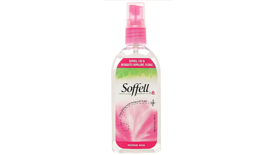 Xịt chống muỗi Soffell hương hoa cho bé