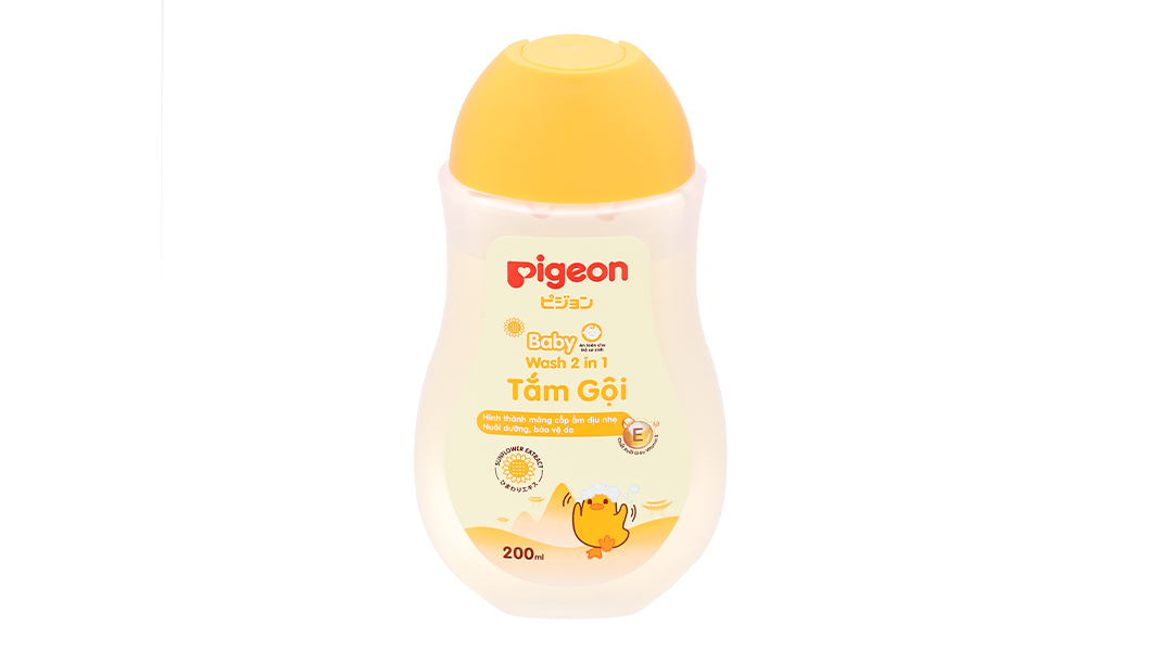 Tắm gội toàn thân Pigeon Hoa Hướng Dương cấp ẩm cho da bé