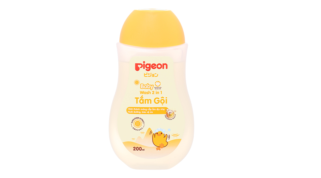 Tắm gội toàn thân Pigeon Hoa Hướng Dương cấp ẩm cho da bé