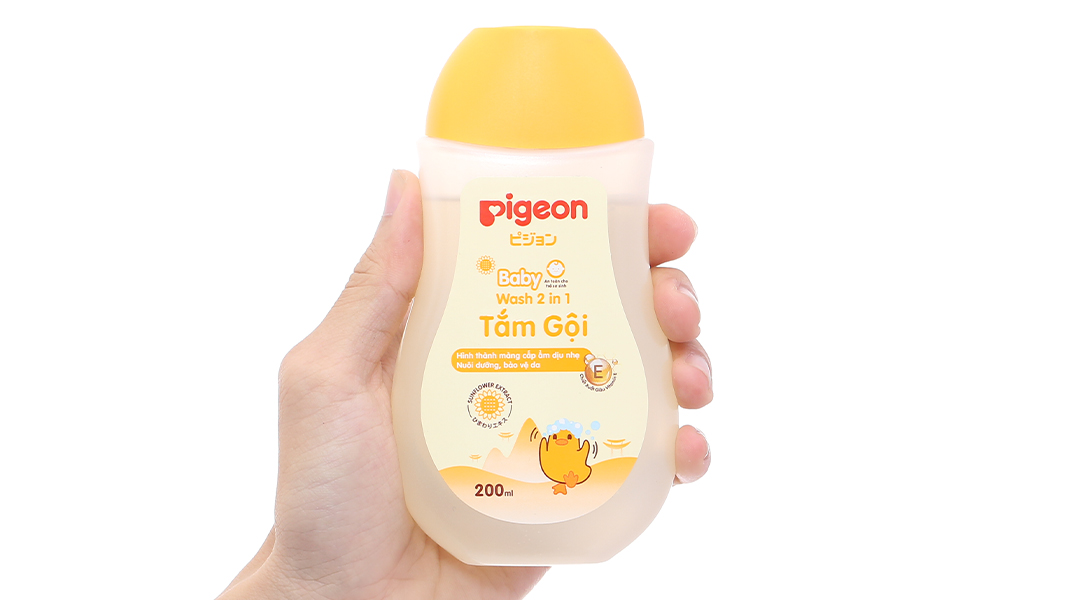 Tắm gội toàn thân Pigeon Hoa Hướng Dương cấp ẩm cho da bé