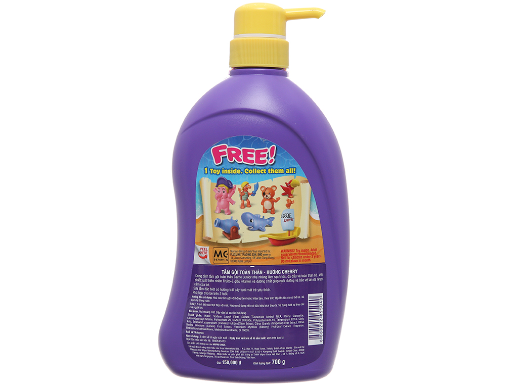 Carrie junior hương Cherry dưỡng ẩm 700g
