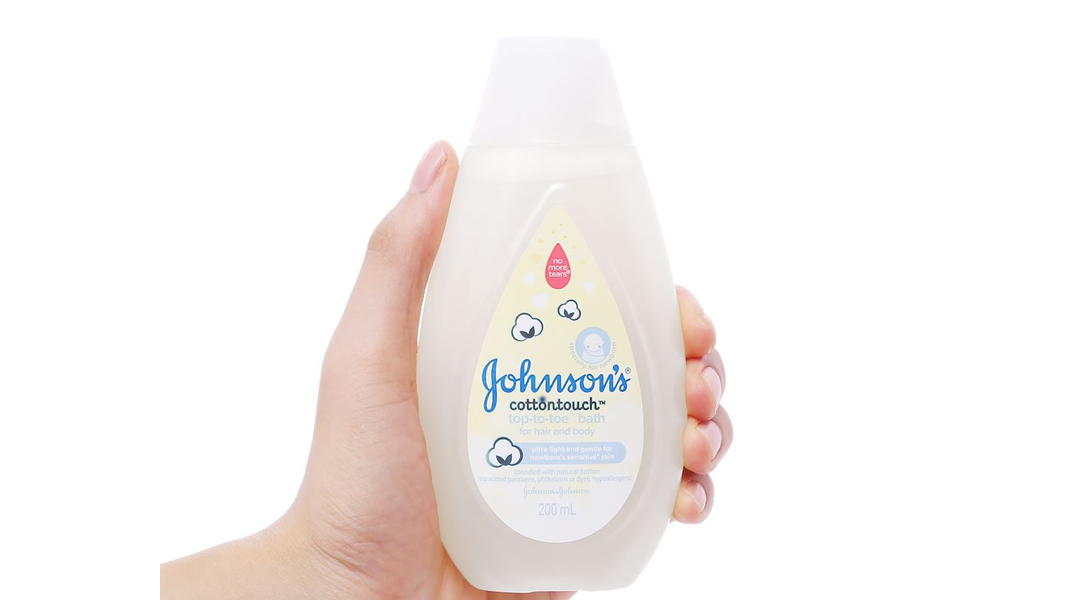 Tắm gội toàn thân cho bé Johnson's Conttontouch mềm mại như bông