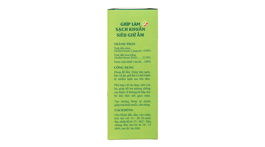 Dầu tắm em bé Cung Đình làm sạch, giữ ấm cơ thể